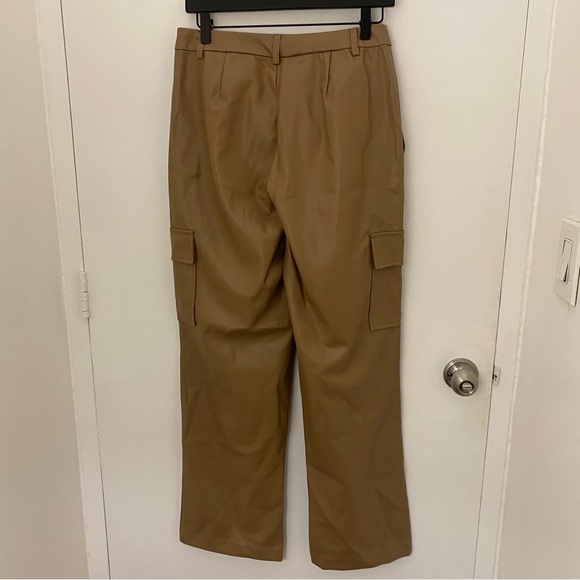 Halogen wide leg pleather cargo pant NWT - Picture 6 of 7